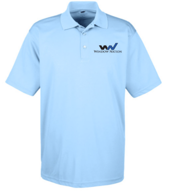 Men’s Corporate Polo, in Columbia Blue