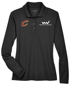 PARTNERSHIP - WOMENS CLEVELAND CAVALIERS LONG SLEEVE POLO