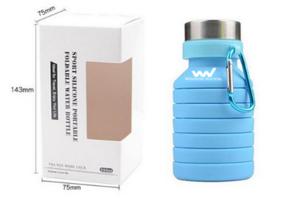 COLLAPSIBLE SILICONE SPORTS BOTTLE